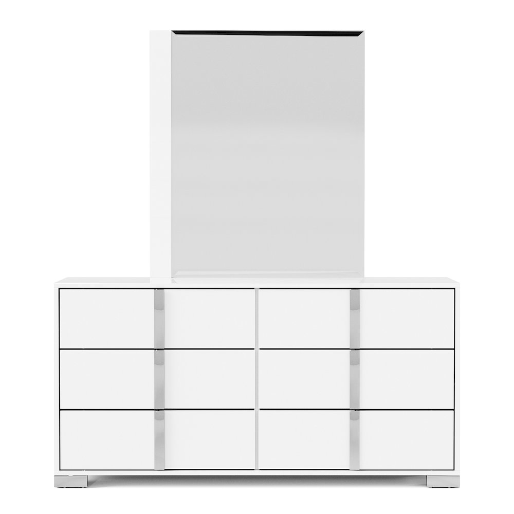 Jiar Modern 5-Piece Panel Bedroom Set with LED on Headboard. Picture 2