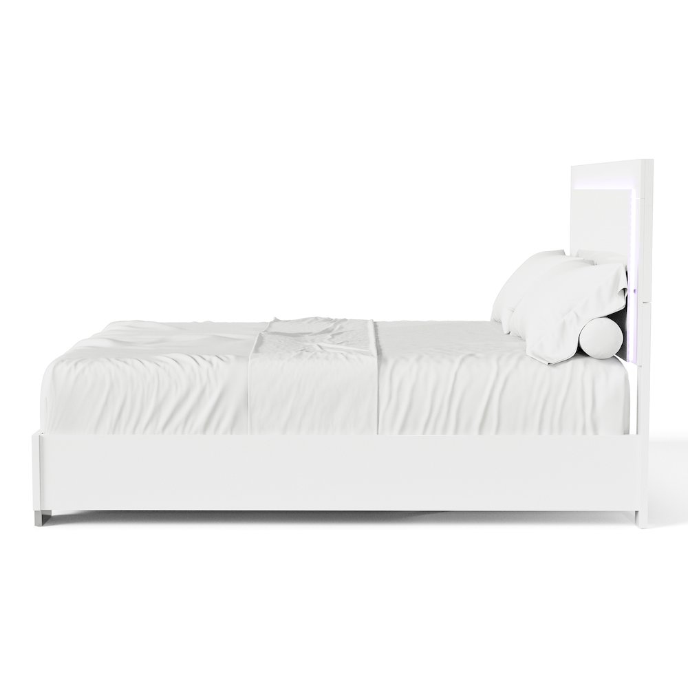 Jiar Modern 5-Piece Panel Bedroom Set with LED on Headboard. Picture 3