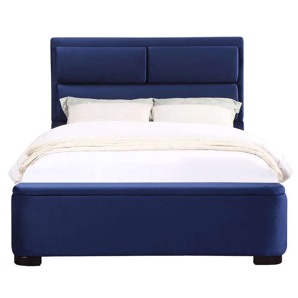Fremont Contemporary Fabric Bed with Storage. Picture 2