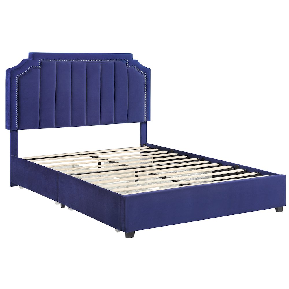 Landhill Glam Fabric Upholstered Bed. Picture 1