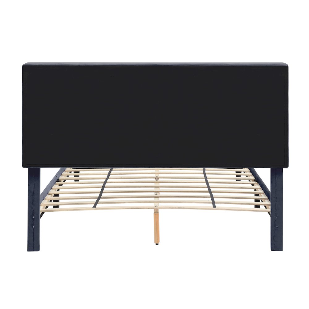 Alto Contemporary Fabric Storage Bed with USB in Gray. Picture 3