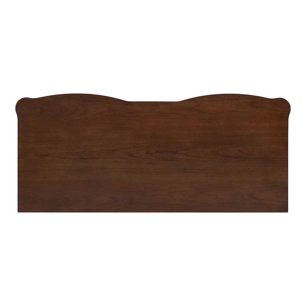 Moscote Dark Cherry Solid Wood 5-Drawer Chest. Picture 3