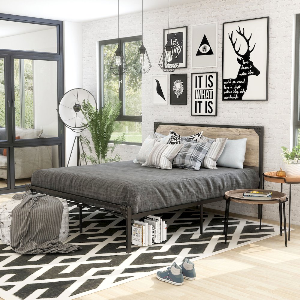 Budenholz Metal Platform Bed. Picture 3