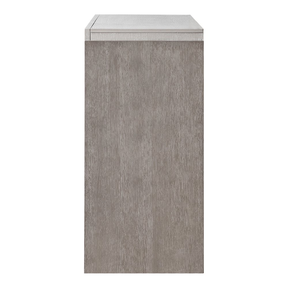 Yasgard 6-Drawer Solid Wood Dresser in Gray. Picture 2