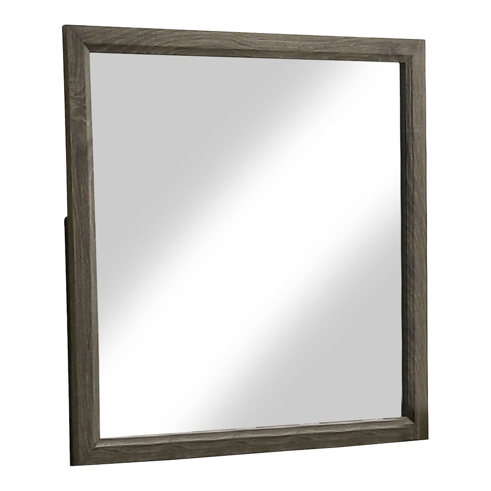 Jaq 2-Piece Cottage 6-Drawer Dresser and Mirror Set, Grey. Picture 3