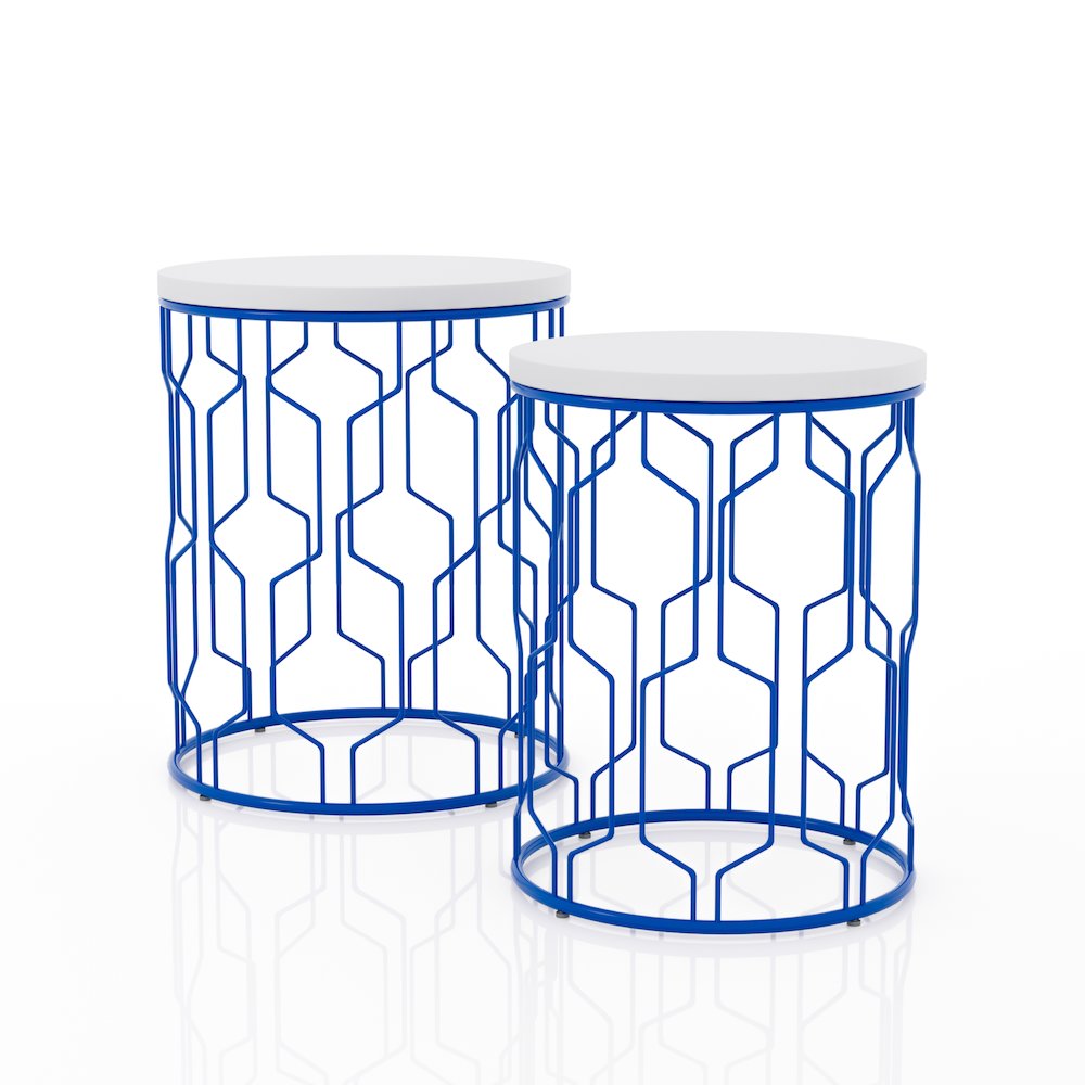Vereira Metal 2-Piece Nesting Table. Picture 1