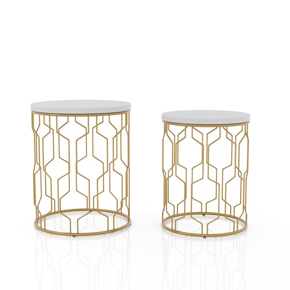 Vereira Metal 2-Piece Nesting Table. Picture 2