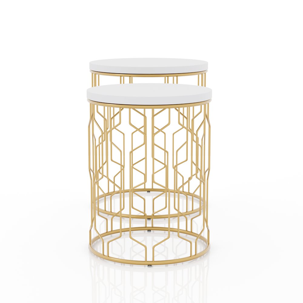 Vereira Metal 2-Piece Nesting Table. Picture 3