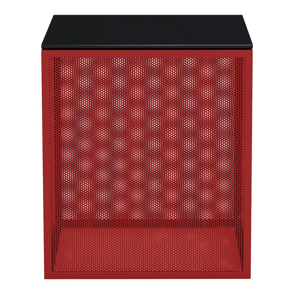 Kelforia Contemporary Glass Top Side Table. Picture 2