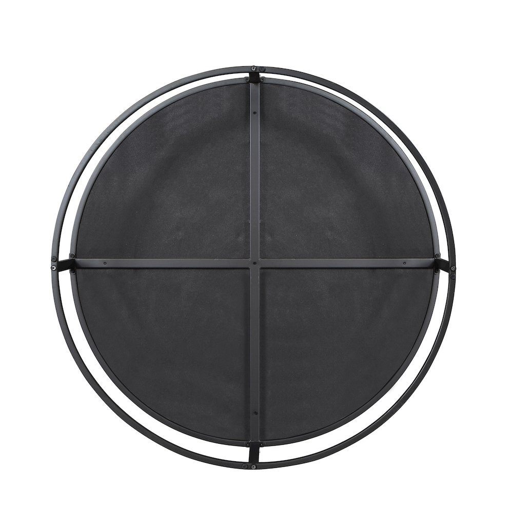 Olive Velvet Fabric 39" Wide Round Cocktail Ottoman. Picture 1
