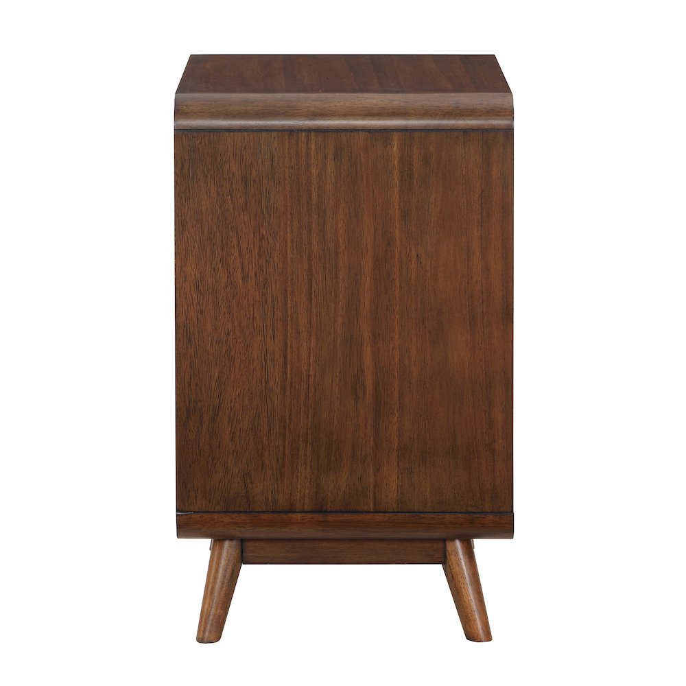 Ocala Mid-Century Wood 1-Drawer Side Table. Picture 3