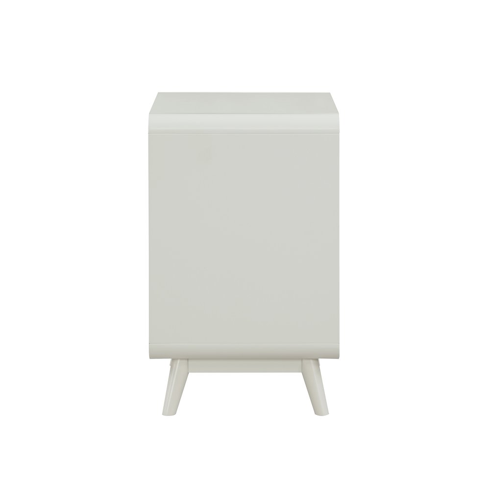 Ocala Mid-Century Wood 1-Drawer Side Table. Picture 3