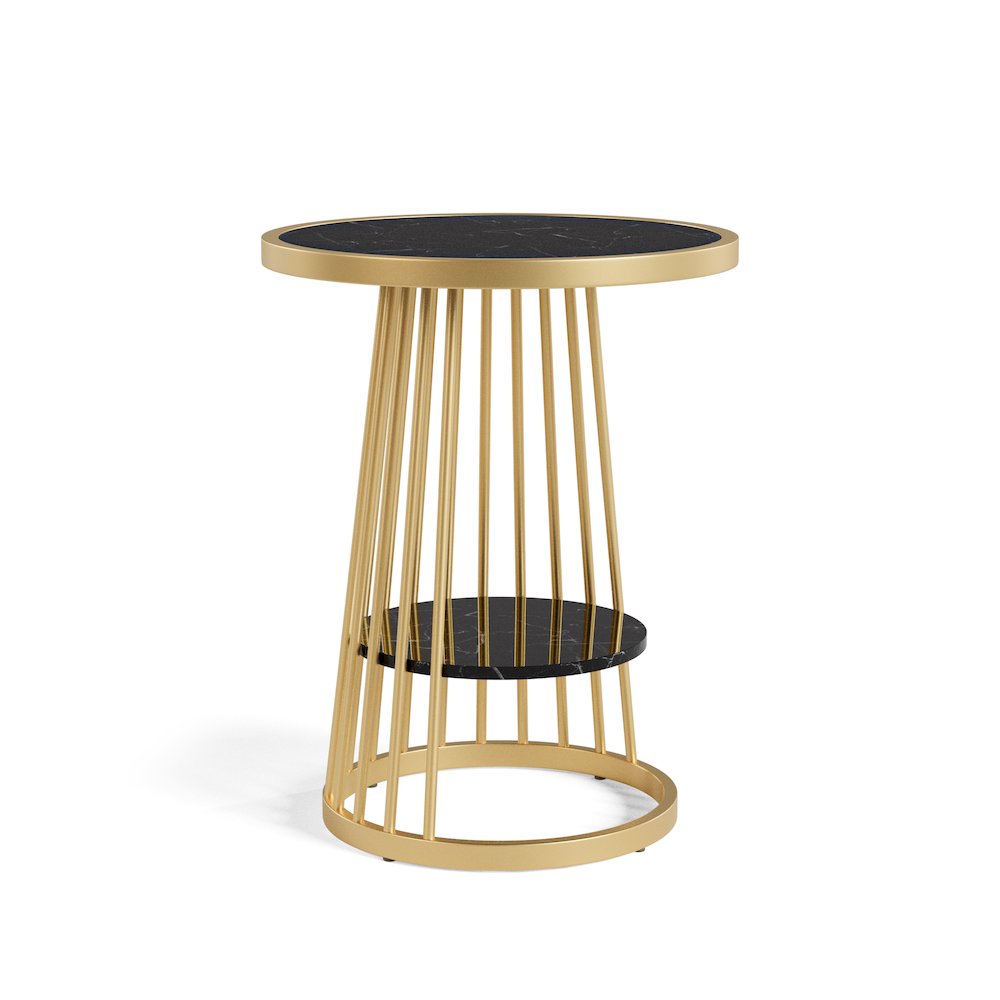 Amador Metal 1-Shelf Side Table. Picture 1