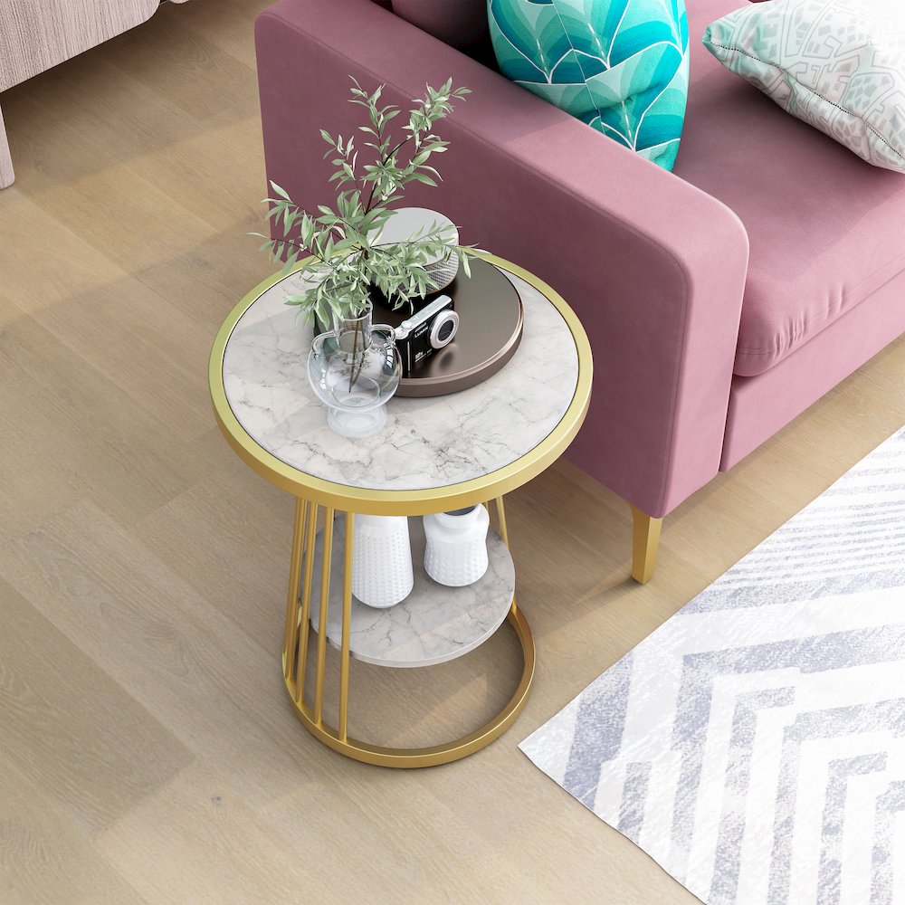 Amador Metal 1-Shelf Side Table. Picture 5