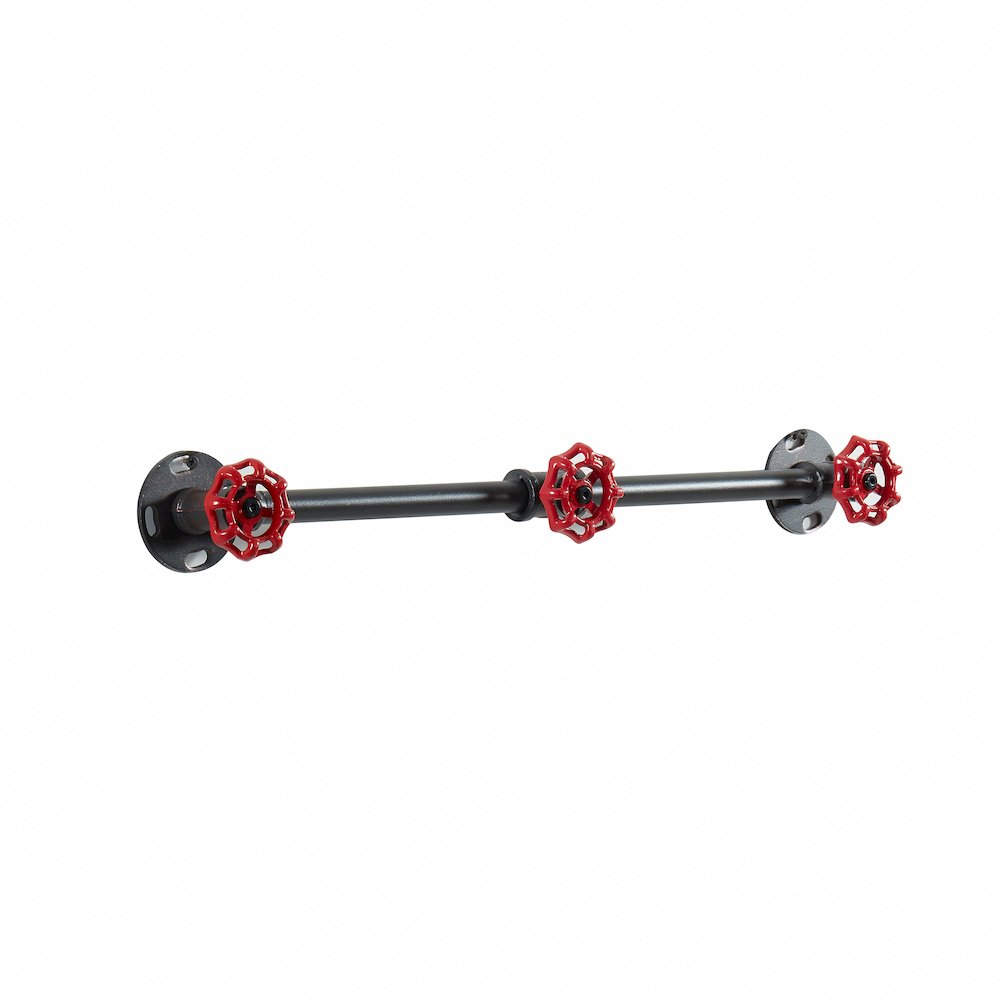 Margon Industrial Metal Coat Rack in Sand Black. Picture 1