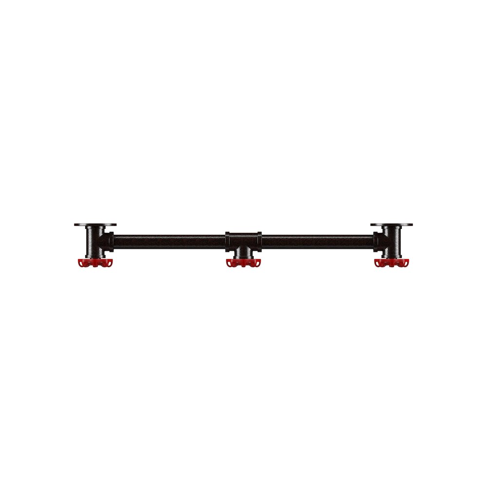 Margon Industrial Metal Coat Rack in Sand Black. Picture 3