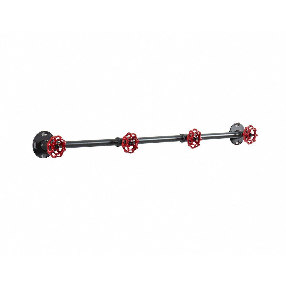 Margon Industrial Metal Coat Rack in Sand Black. Picture 1