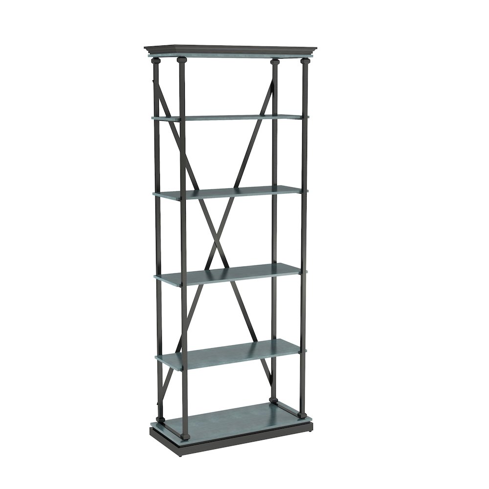 Toggin Industrial Metal 33-Inch Bookcase. Picture 1