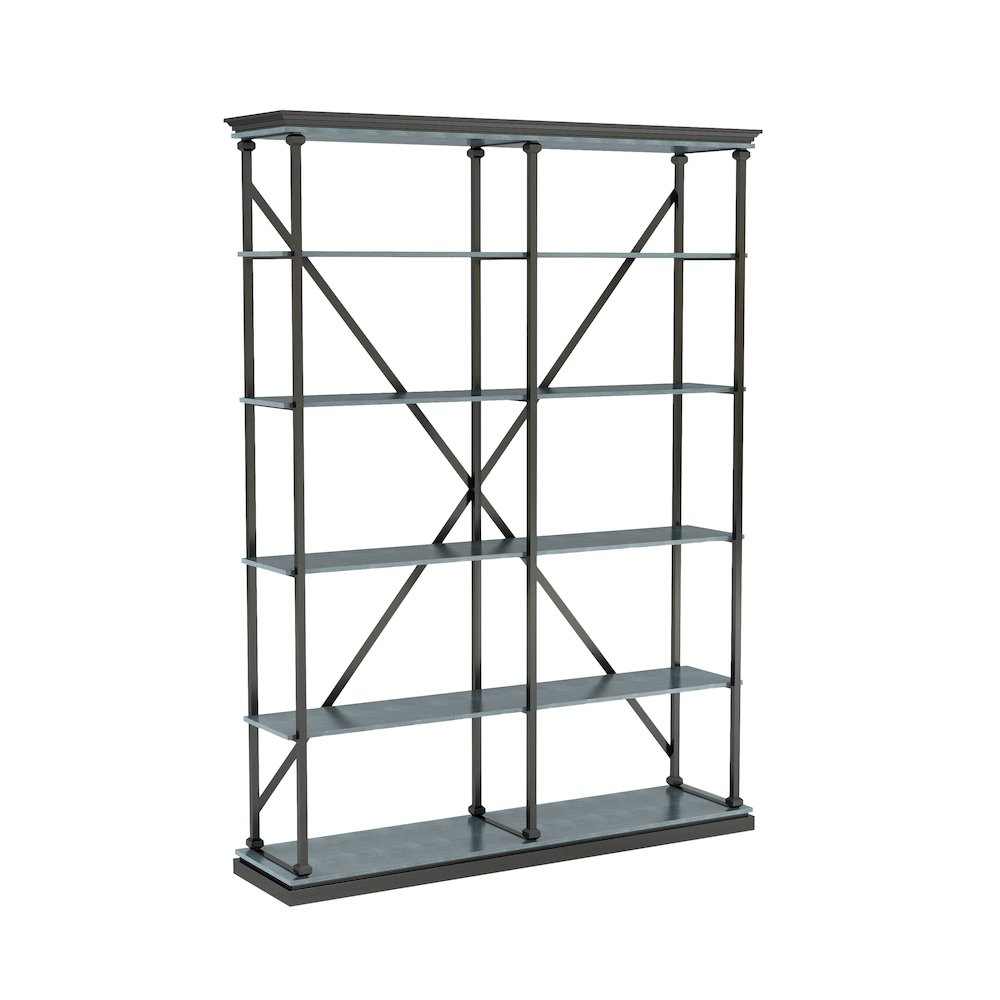 Toggin Industrial Metal 58-Inch Bookcase. Picture 1