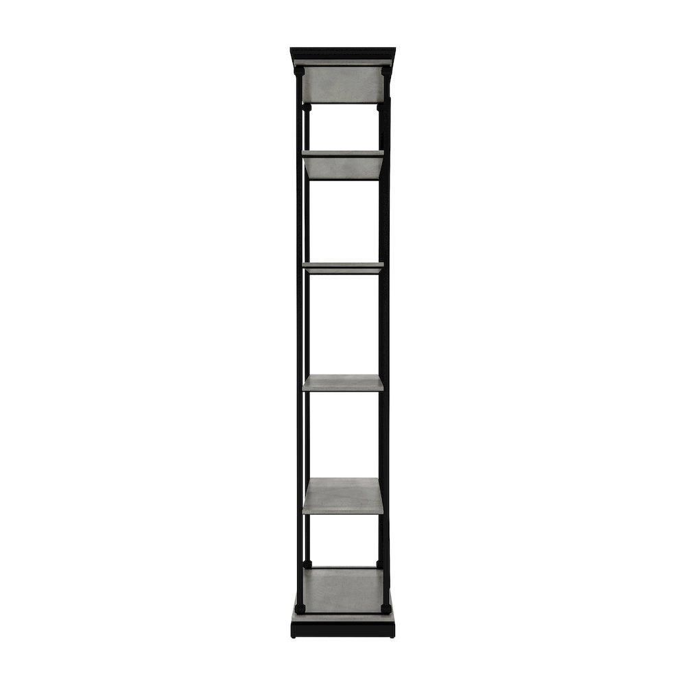 Toggin Industrial Metal 33-Inch Bookcase. Picture 3