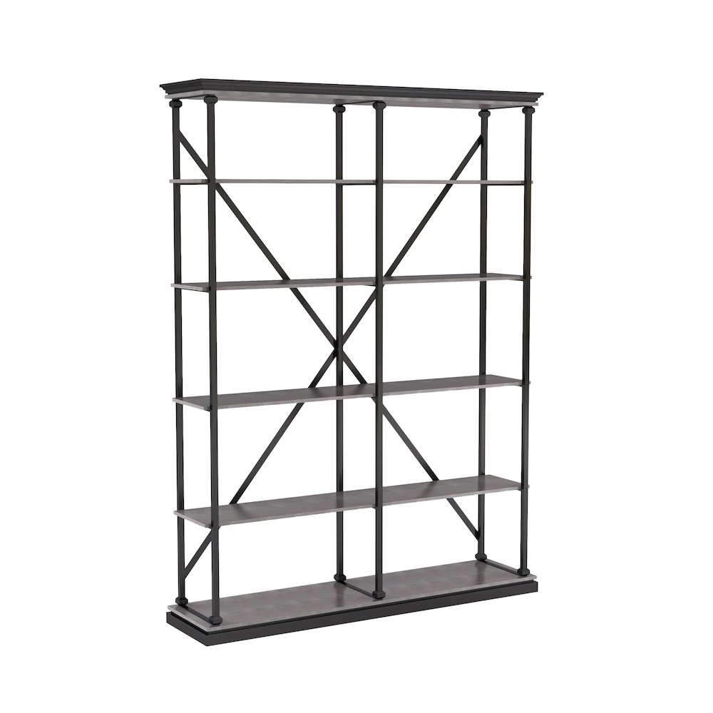 Toggin Industrial Metal 58-Inch Bookcase. Picture 1