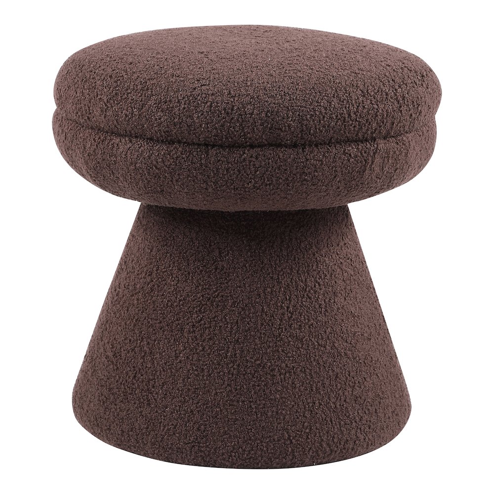 Thia Modern 17.5" Upholstered Mushroom-Shape Design Ottoman. Picture 1