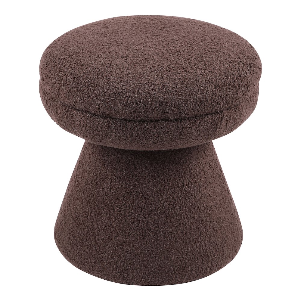 Thia Modern 17.5" Upholstered Mushroom-Shape Design Ottoman. Picture 2