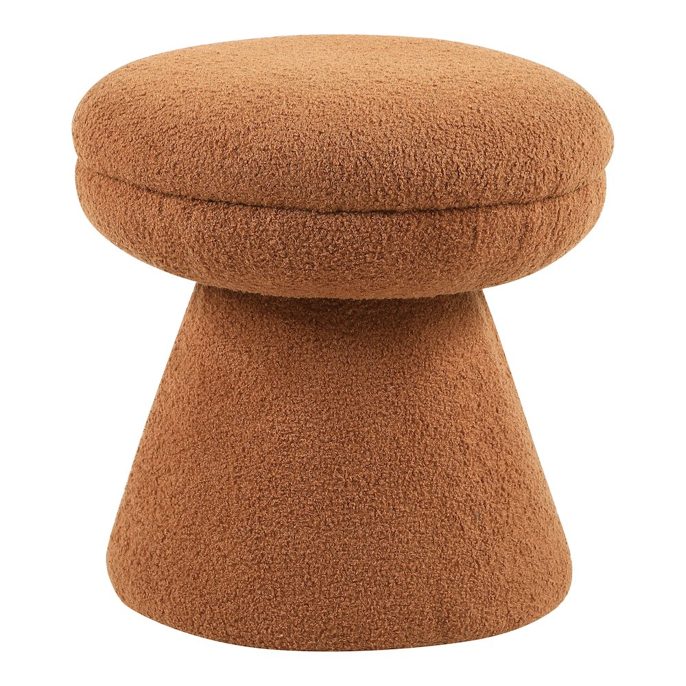Thia Modern 17.5" Upholstered Mushroom-Shape Design Ottoman. Picture 1