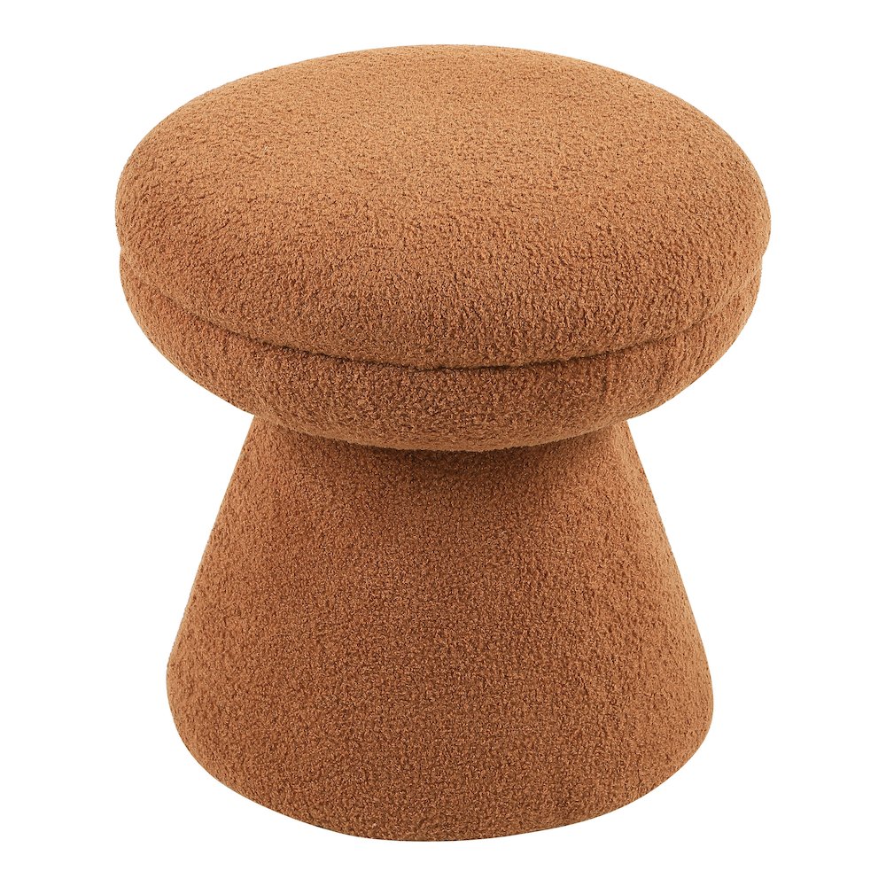 Thia Modern 17.5" Upholstered Mushroom-Shape Design Ottoman. Picture 2