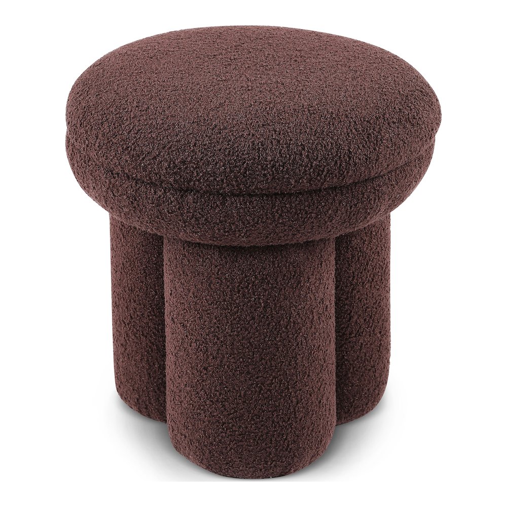 Thia I Modern Upholstered Mushroom-Shape Design Ottoman. Picture 3