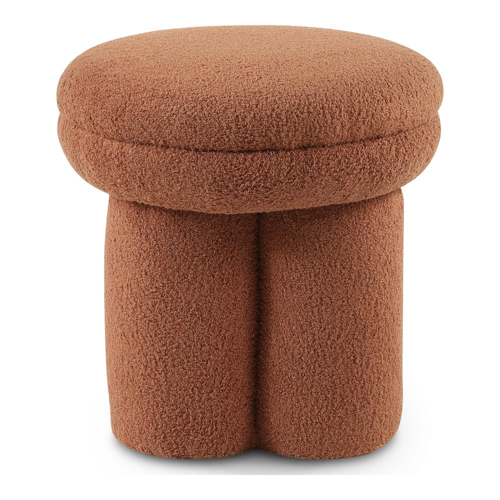 Thia I Modern Upholstered Mushroom-Shape Design Ottoman. Picture 2