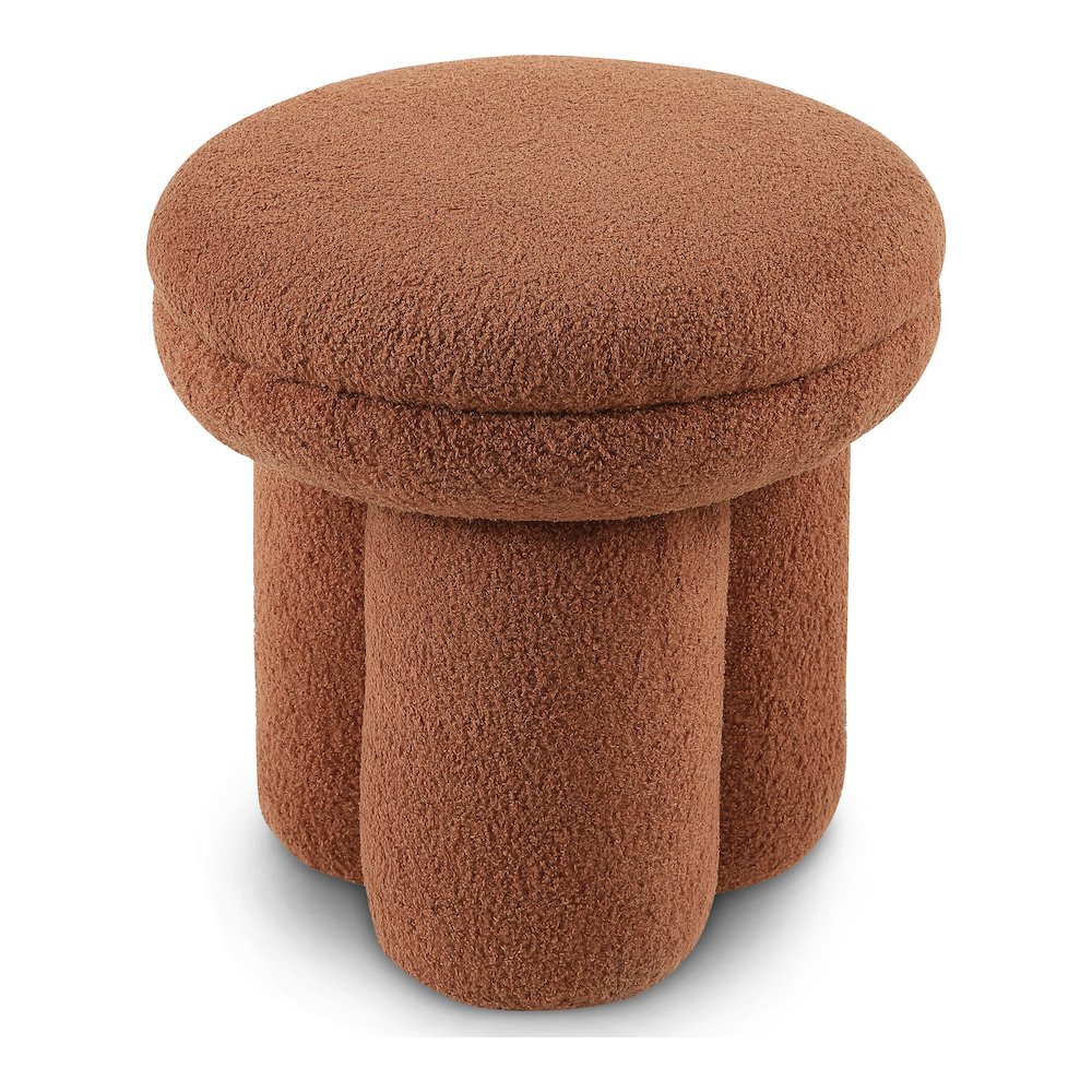 Thia I Modern Upholstered Mushroom-Shape Design Ottoman. Picture 3