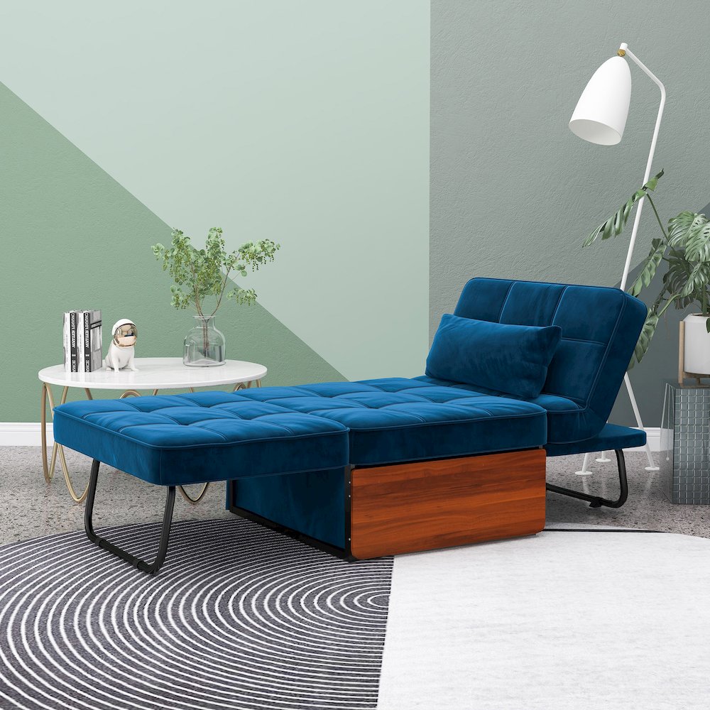 Flaig Transitional Fabric Convertible Ottoman. Picture 4