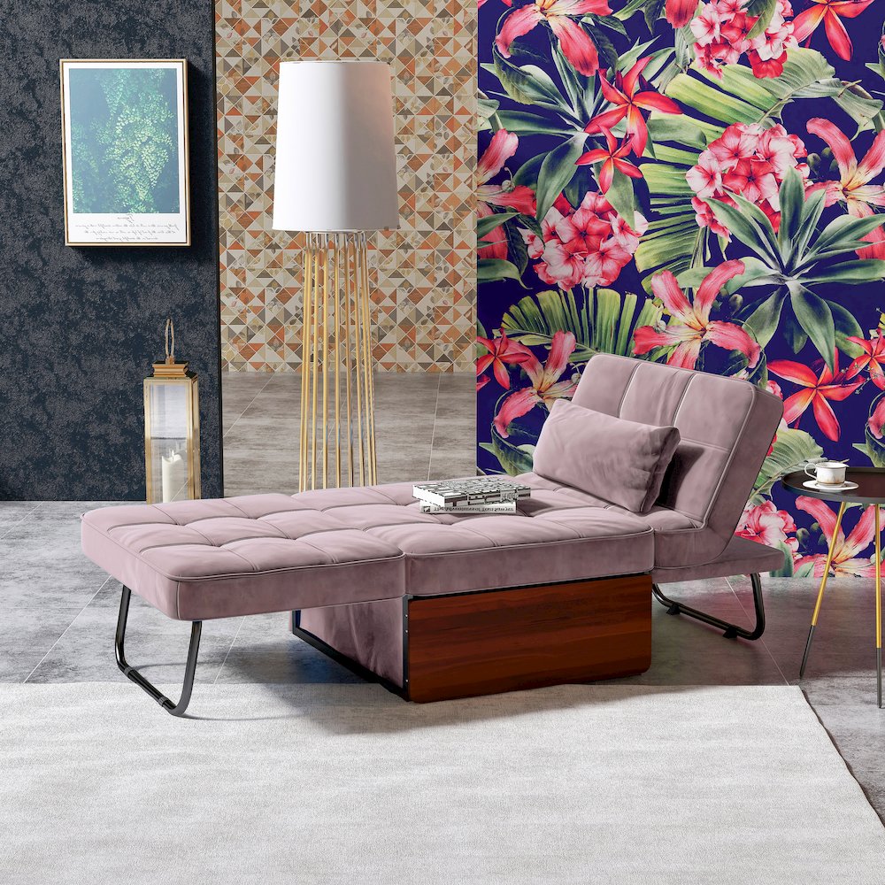 Flaig Transitional Fabric Convertible Ottoman. Picture 4