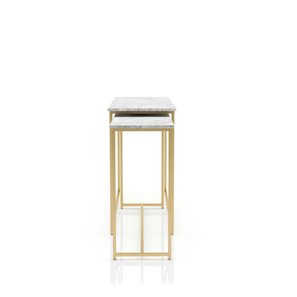 Dallan Metal 2-Piece Nesting Sofa Table. Picture 2