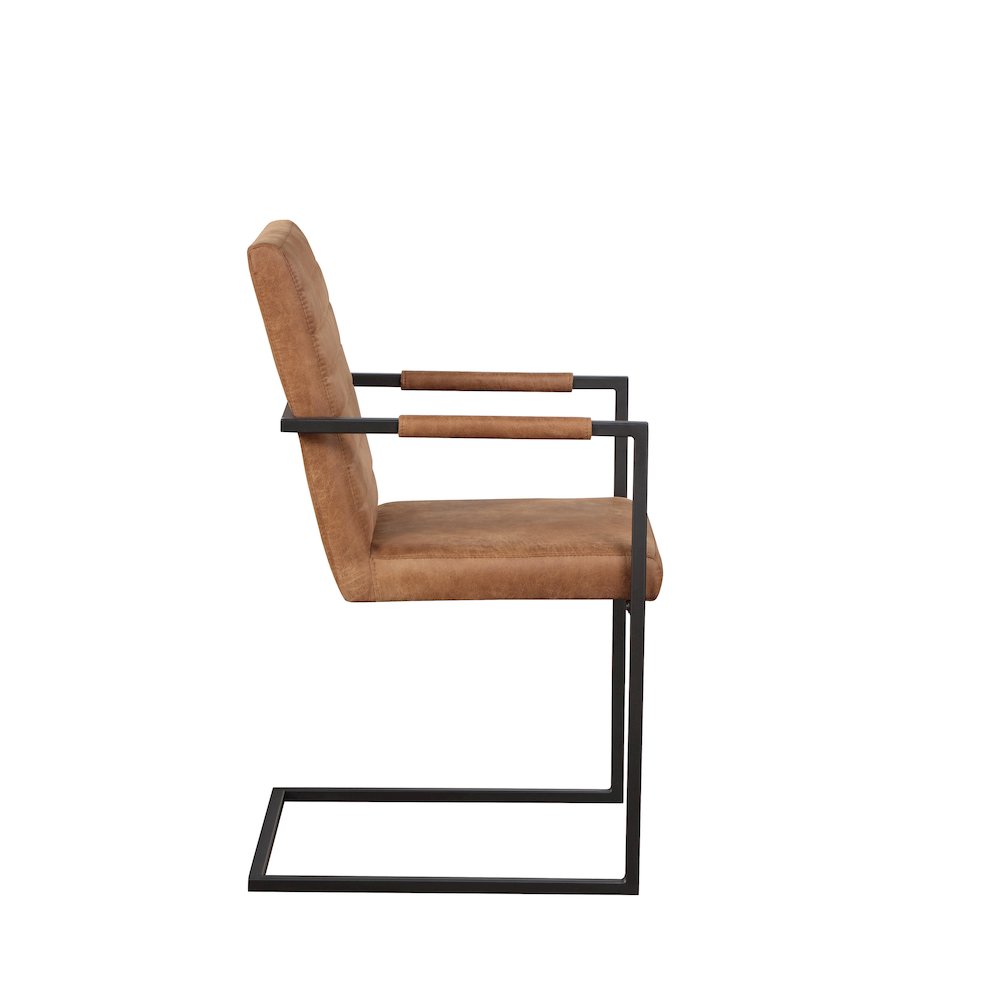 Knolt Fabric Upholstered Armchair (Set of 2). Picture 3