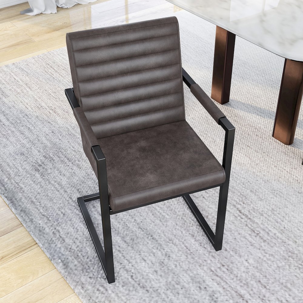 Knolt Fabric Upholstered Armchair (Set of 2). Picture 5