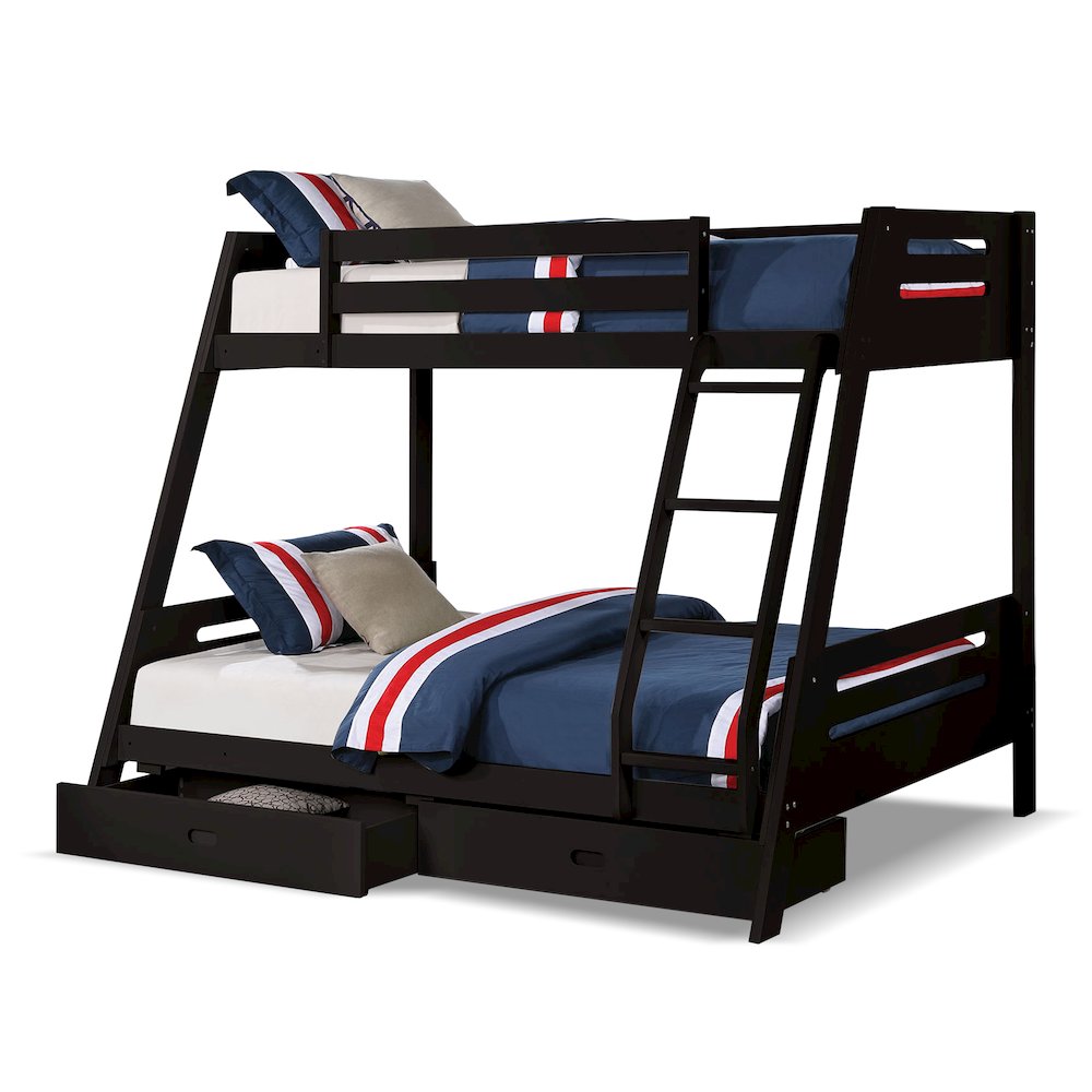 Challen 2-Drawer Wood Twin over Full Bunk Bed. Picture 1