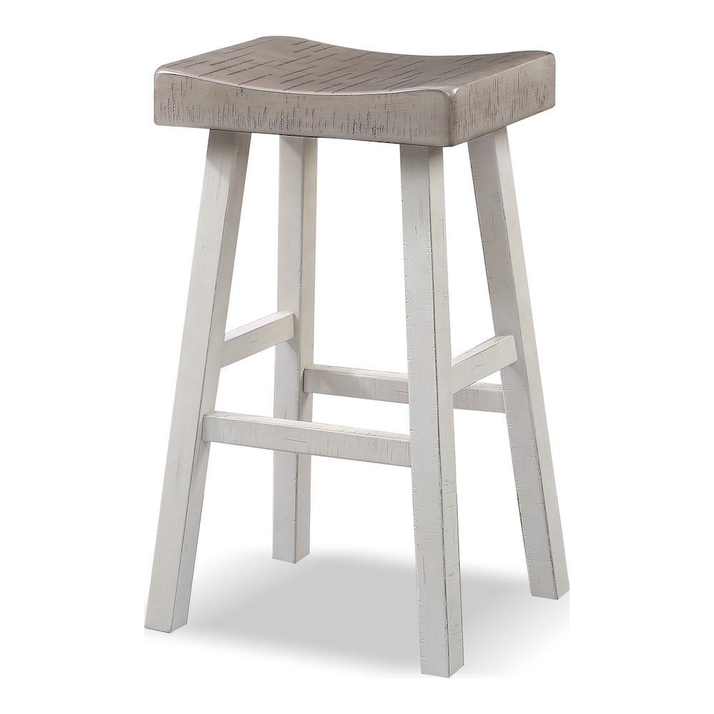 Fuller Solid Wood Saddle Stools (Set of 2). Picture 1