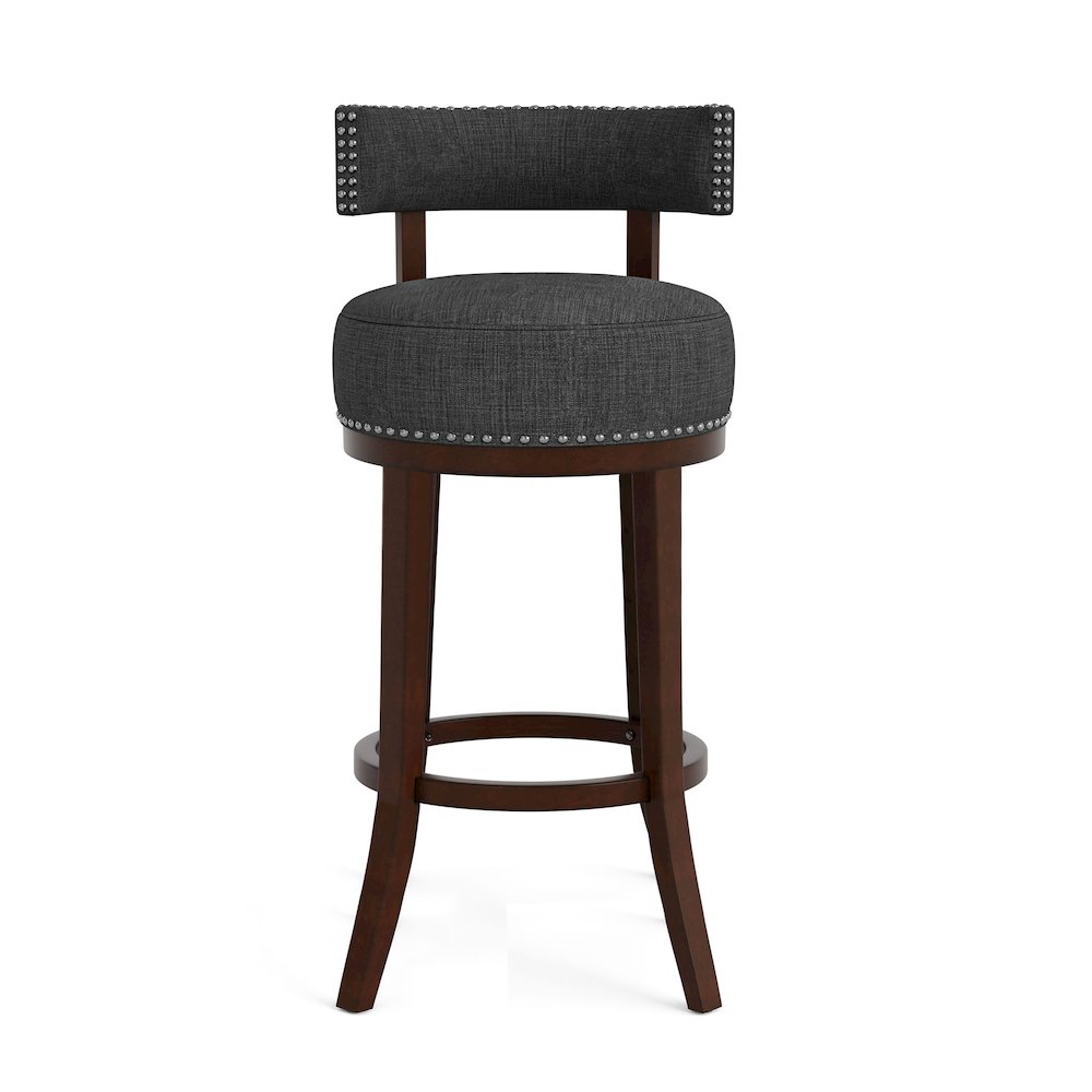 Kalin Fabric Swivel Bar Stool (Set of 2). Picture 1