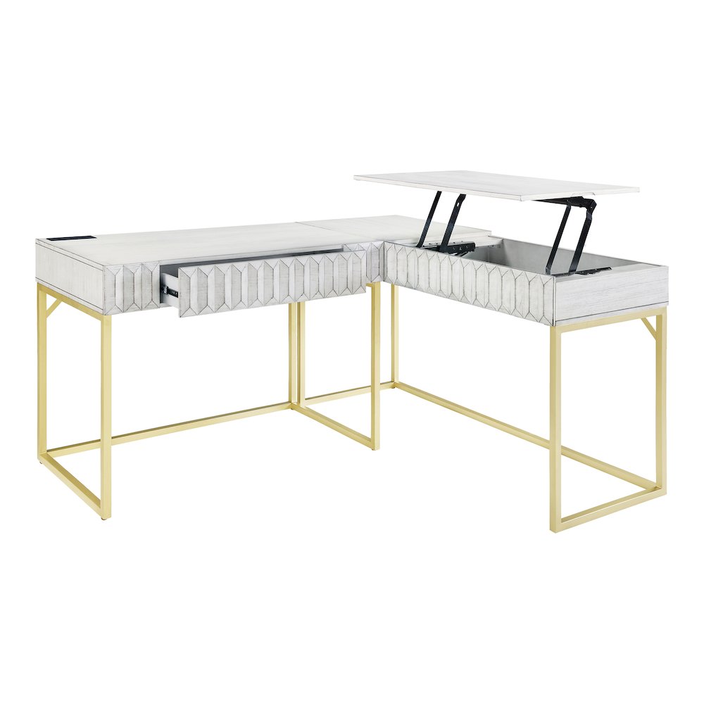 Giffore Wood 2-Piece Writing Desk Set. Picture 2
