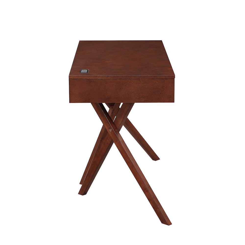 Alto Wood Writing Desk with USB. Picture 1