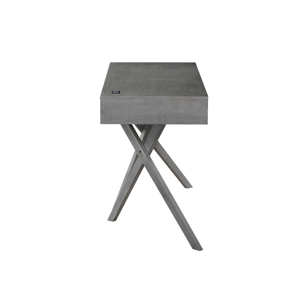 Alto Wood Writing Desk with USB. Picture 3