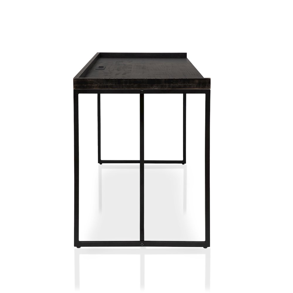 Timor Modern Wood Computer Desk with USB. Picture 3