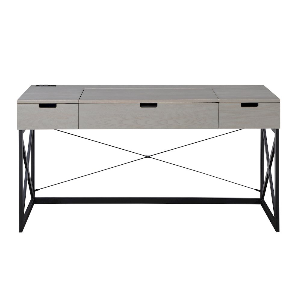 Blagica 60-Inch Wood Lift Top Desk. Picture 1
