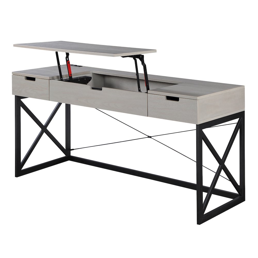 Blagica 60-Inch Wood Lift Top Desk. Picture 2