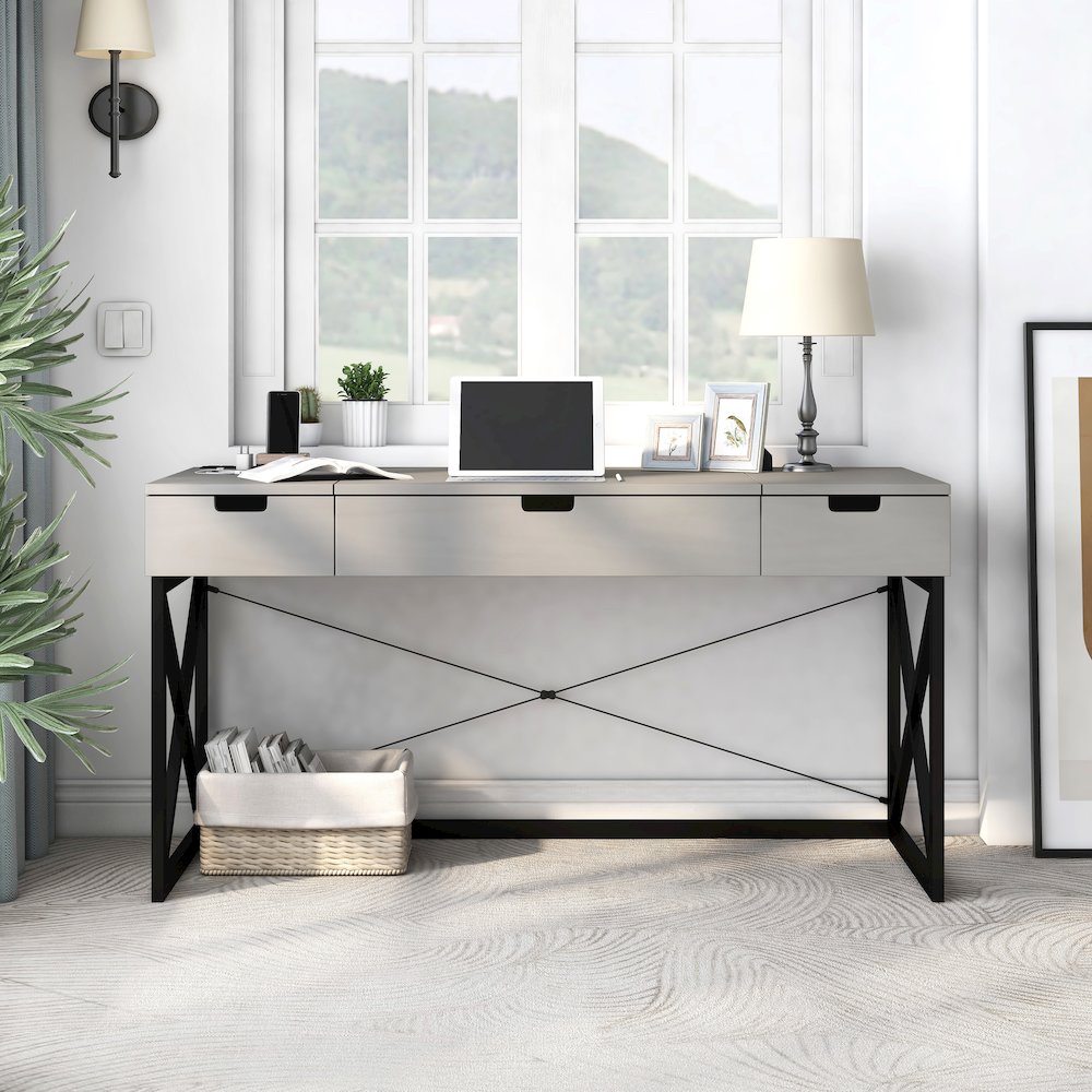 Blagica 60-Inch Wood Lift Top Desk. Picture 5