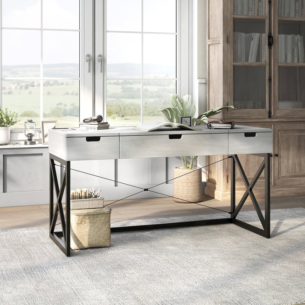 Blagica 60-Inch Wood Lift Top Desk. Picture 4