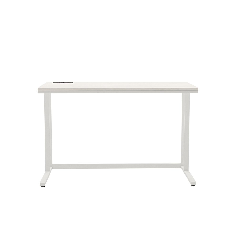 Nillaine Wood Writing Desk with USB. Picture 2