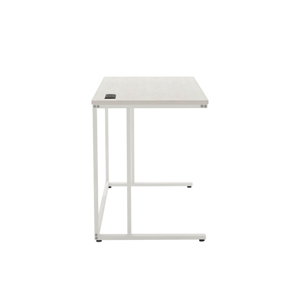 Nillaine Wood Writing Desk with USB. Picture 3